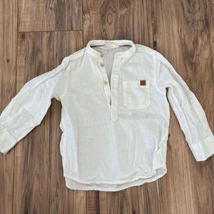 H & M 3T Linen Henley (Used)